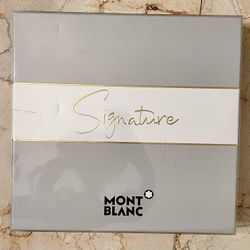 MONT BLANC SIGNATURE/MONT BLANC SET (W) EDP SPRAY 3.0 OZ EDP SPRAY 0.25 OZ BODY LOTION 3.3 OZ IN WHITE GIFT BOX