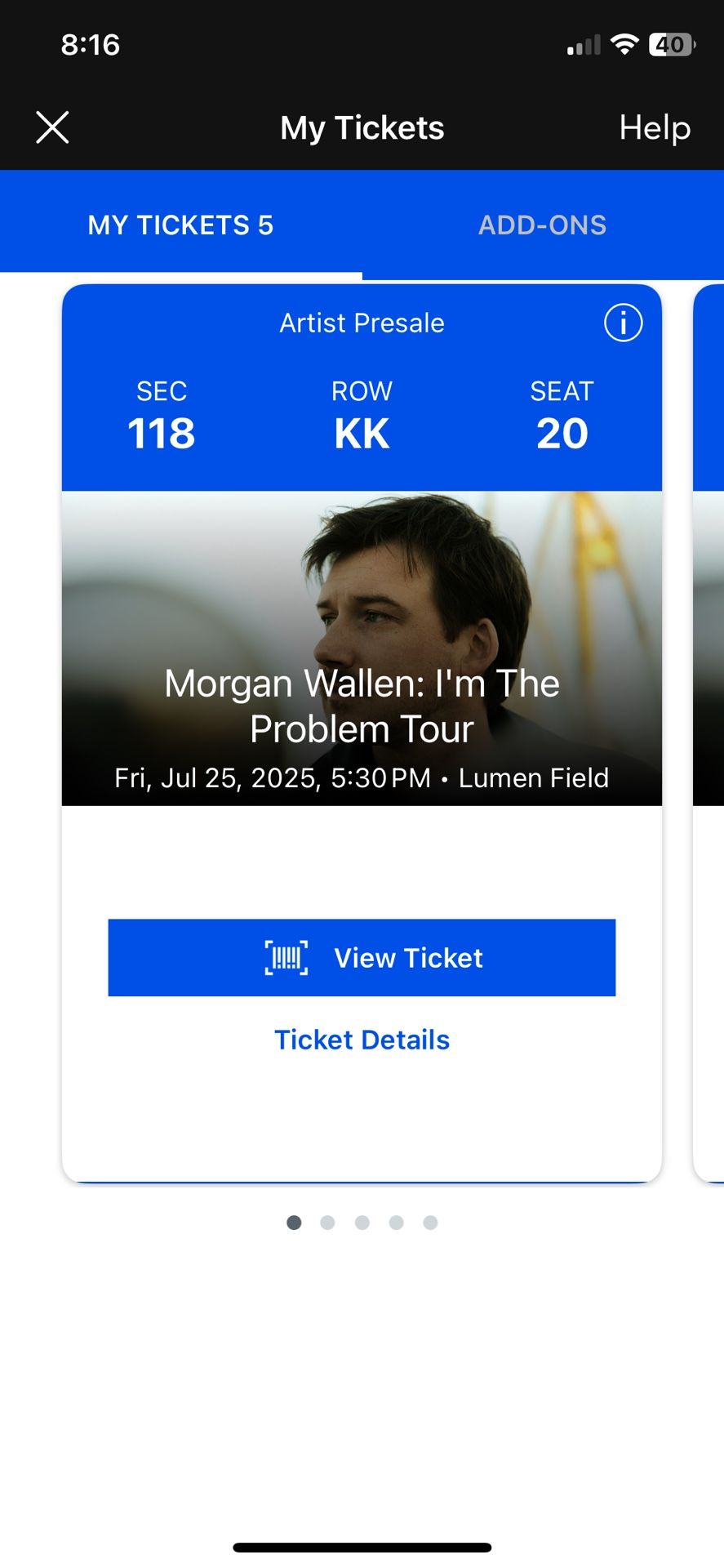 Morgan Wallen Night One Tickets