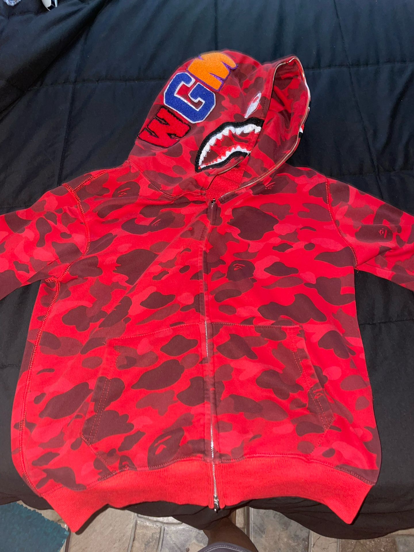 Red bape hoodie