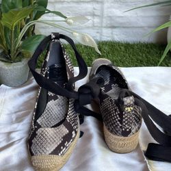 Tory Burch Wedge Espadrilles Size 5