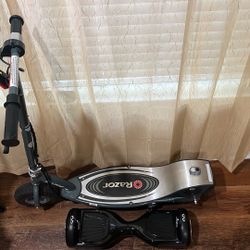 Razor Scooter, And Hover Board Both For Sale