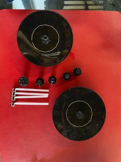 (2) NOT TESTED Solar Fountain, Floating Solar Water Pump for Bird Bath