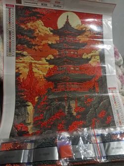 Diamond Painting Kit DE200 30x40cm Pagoda