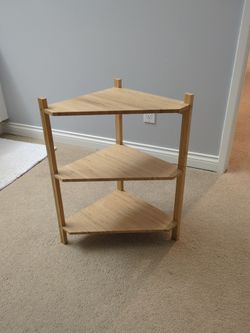 Bamboo Corner Shelf