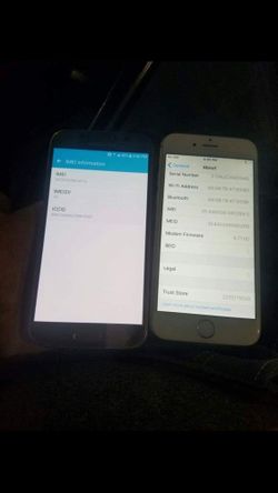 IPhone 6 And Galaxy s6 both Unlocked to All Carriers And Are In Amazing Conditions!