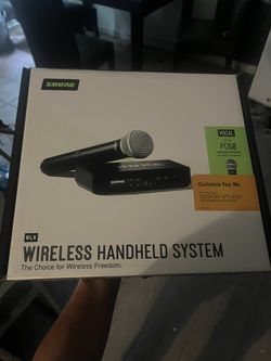 Shure BLX wireless hand held system pg58