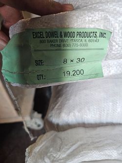 Wood dowels