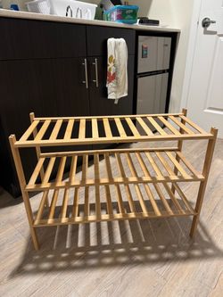 Wood Shoes Shelf