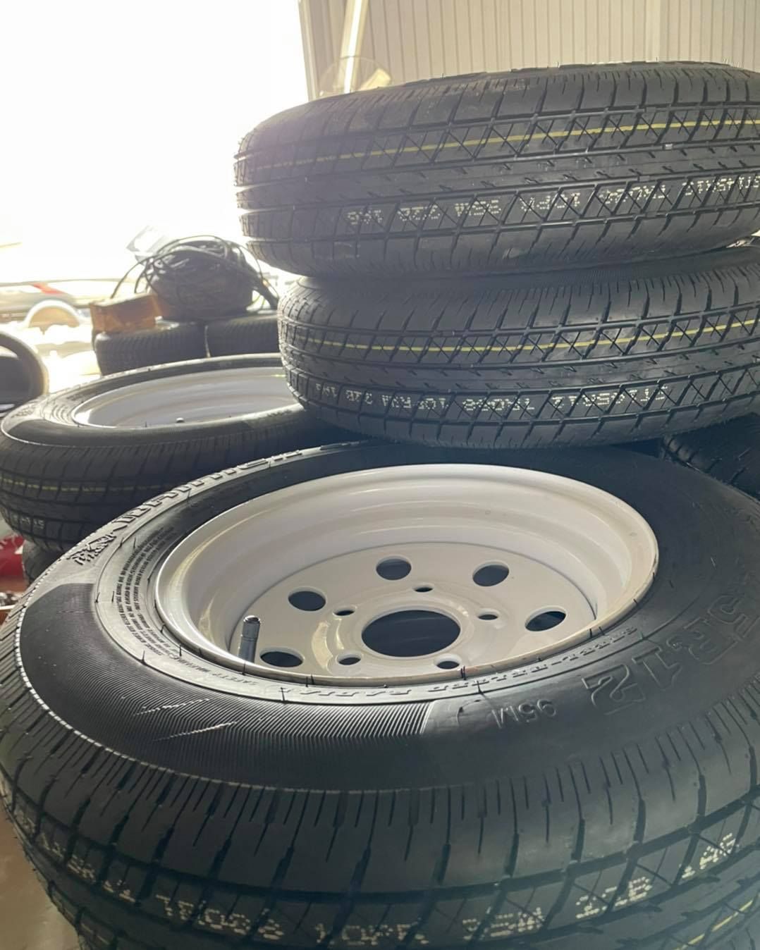 $75 15" 5 Lug Trailer Tires - Sale - Warranty - New date codes - Will install for free - 205/75/15 Trailer tires - We carry all trailer tires - 15" 5