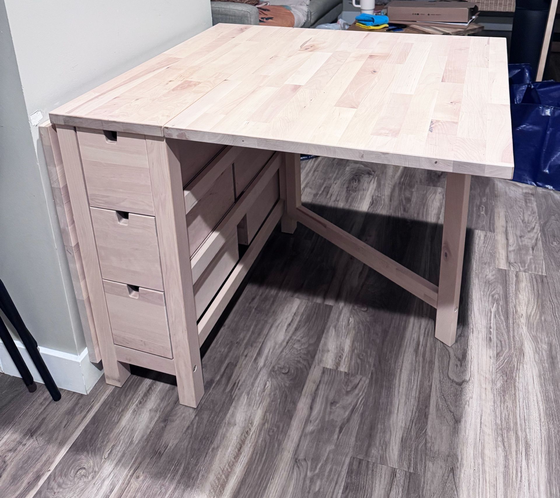 IKEA Gateleg Table, Birch (Purchased April 2024)