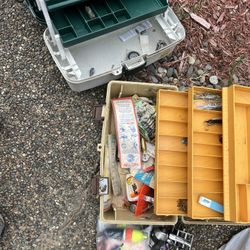 Fishing Gear And Tackle Boxes