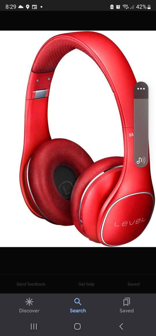 Brand New!!! Rare Red SAMSUNG LEVEL ON WIRELESS HEADPHONES