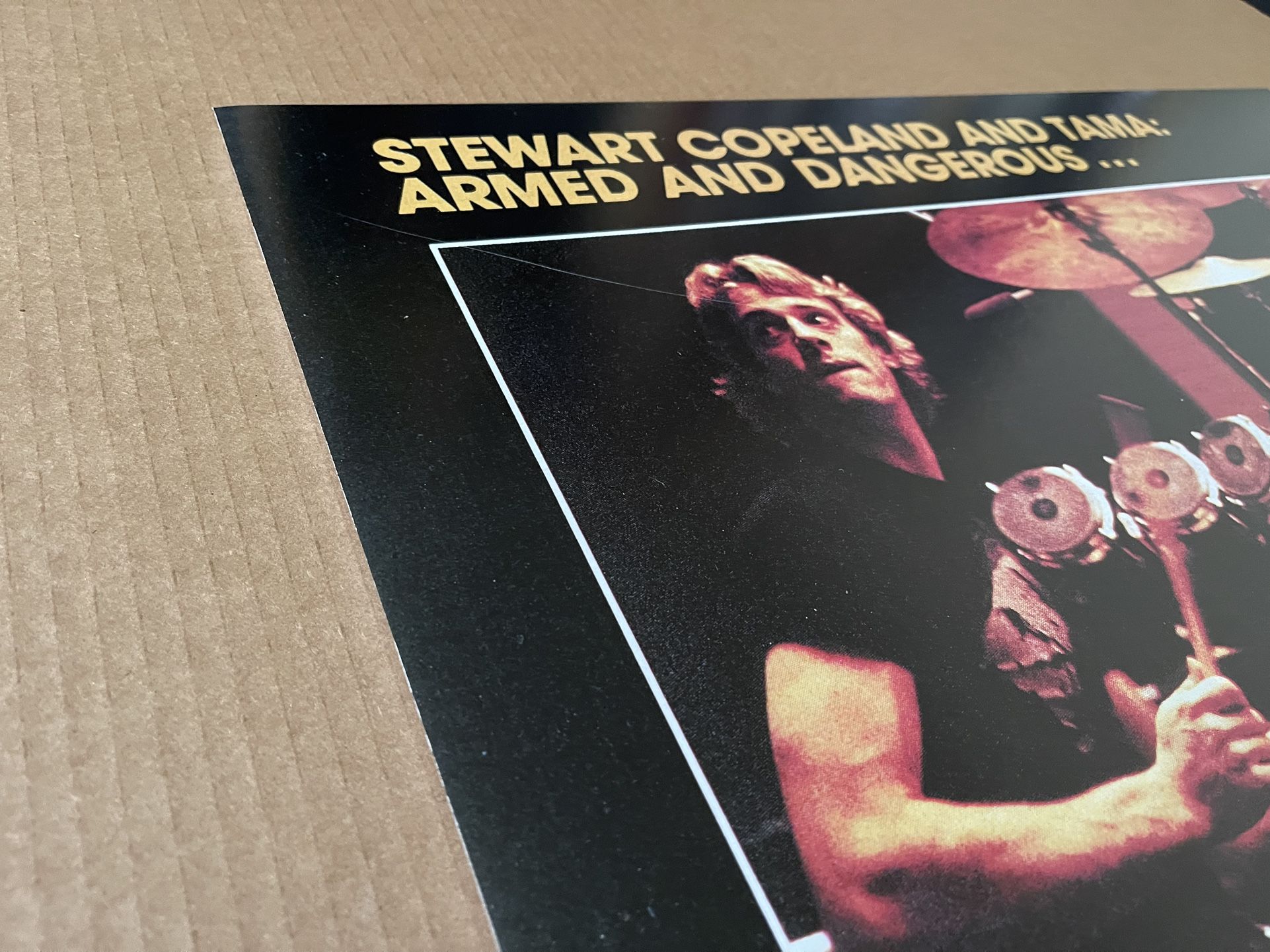 Stewart Copeland - Vintage TAMA Drums Poster 1980's (24 x 32.5