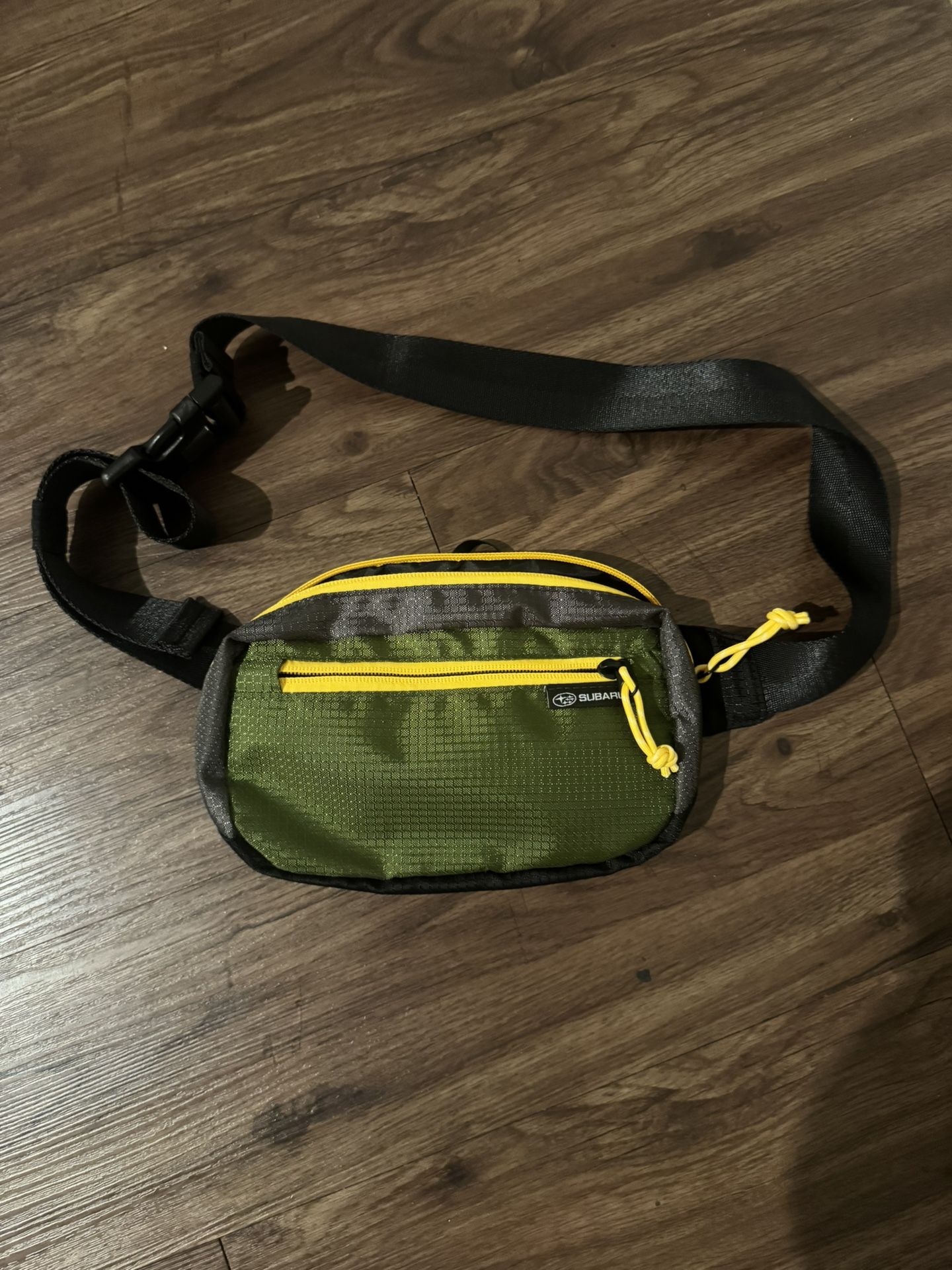 Green and Yellow Subaru Fanny Pack 6x9