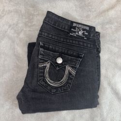 True religion, black jeans