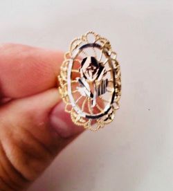 10K Solid Gold Ring For Wedding Size 7