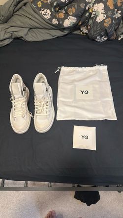 Y-3 Adidas Ajatu Court High White Size 8