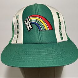 Rare Vintage 1980 University of Hawaii Rainbows - Trucker SnapBack Hat -NWOT