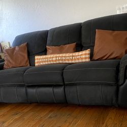 Genuine Leather Electric Reclining Sofa's 