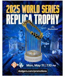 Dodgers tickets , World Series throphy $175 each ticket