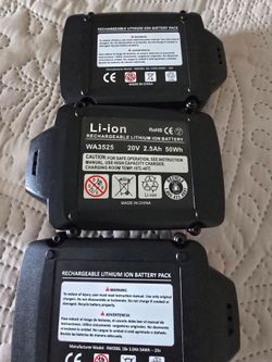 20 volt rechargeable batteries