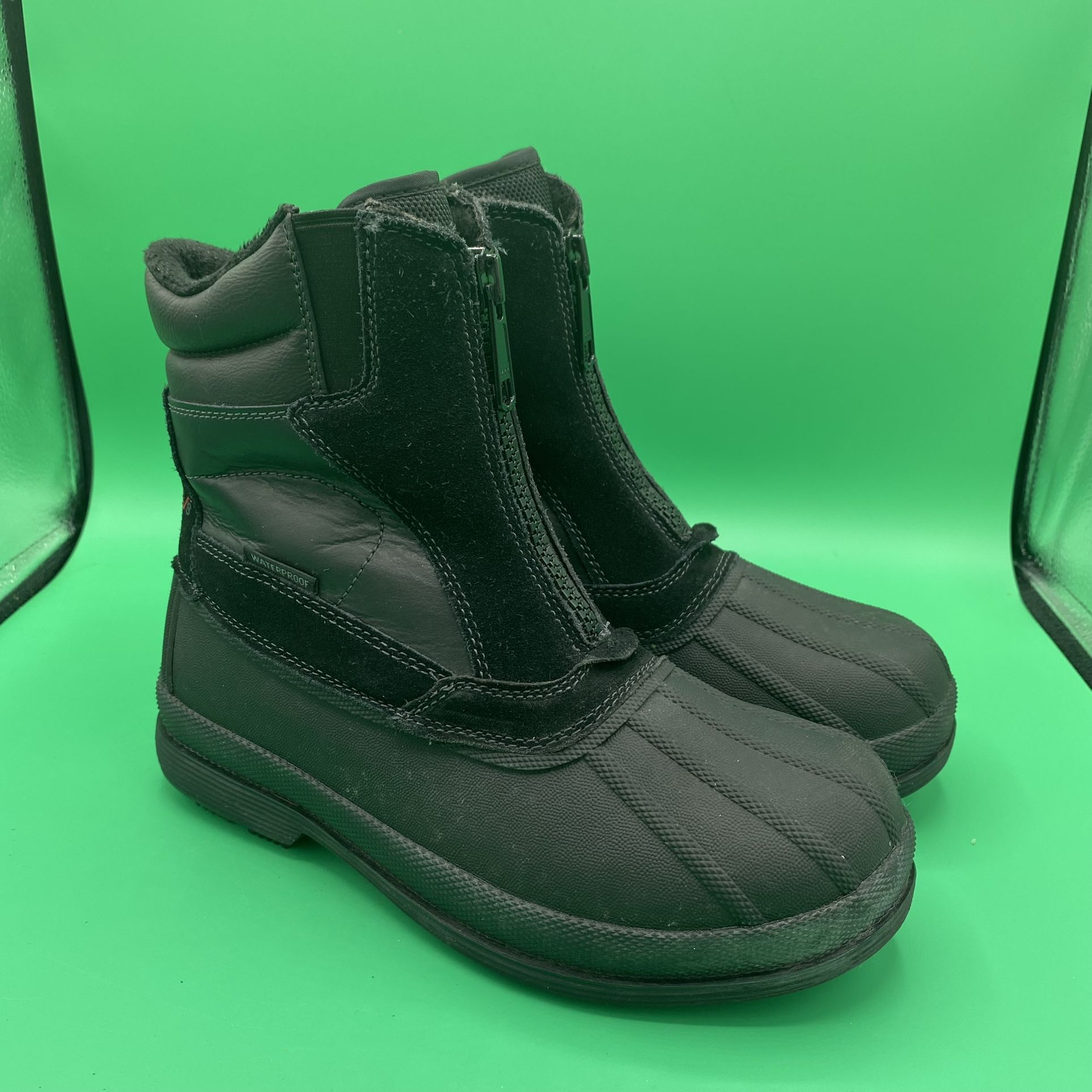 NORTIV8 Mens Size 6.5 Warm Insulated Waterproof Hiking Winter Outdoor Snow Boots