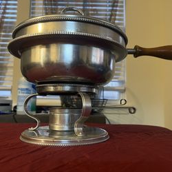 Buenilum 5pc. Chafing Dish Food Warmer with Wooden Handle Mid-Century Victorian 