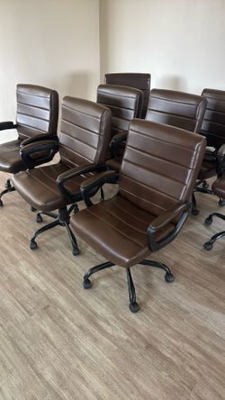 Brown Leather Office Chairs