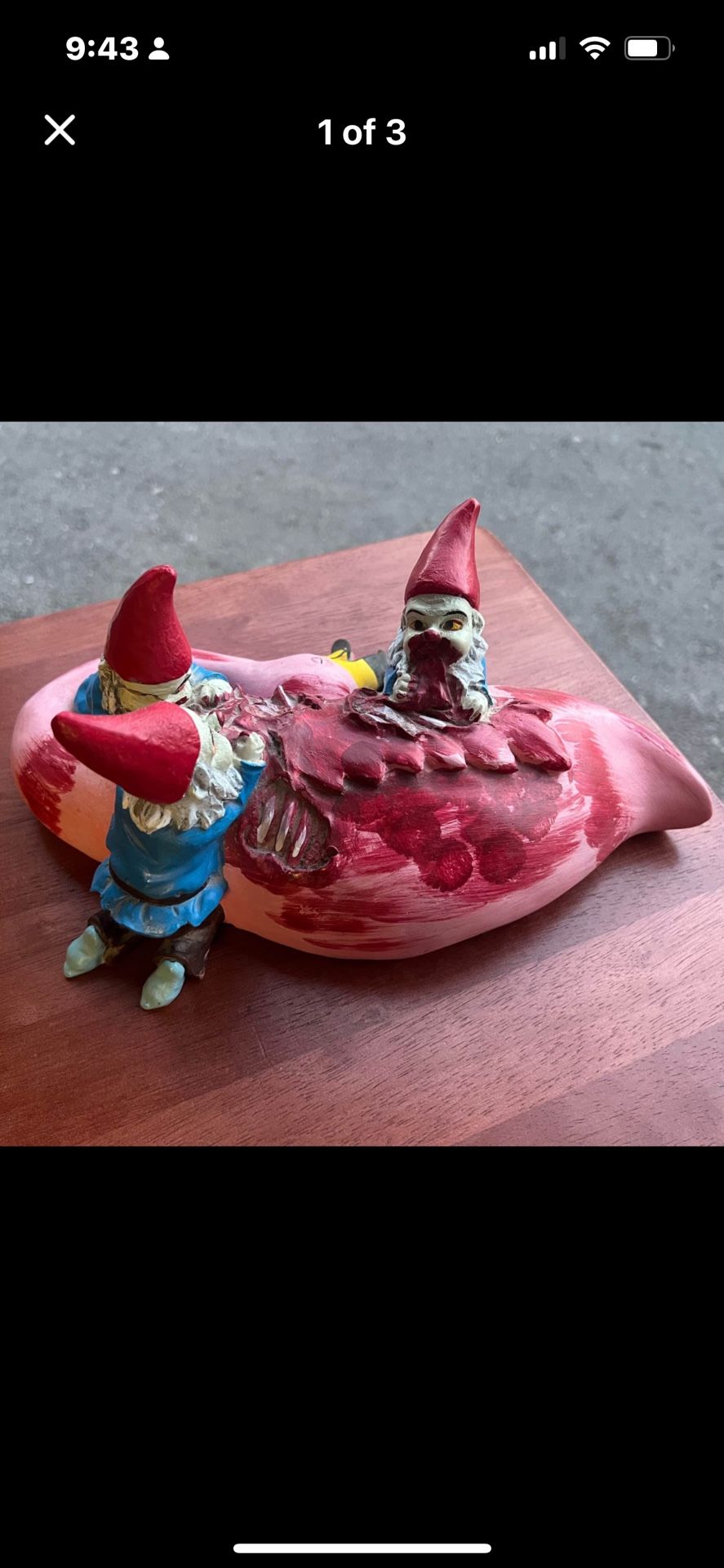 Zombie Gnomes: Lunch Break Statue