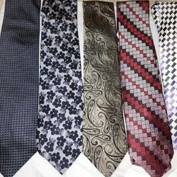 100% Silk Ties 5$ Each 25$ For All 9