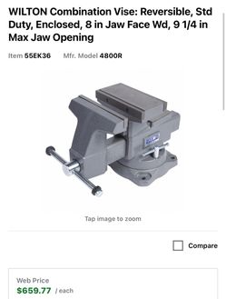 Wilton 4800R Combination Bench Vise 8-Inch