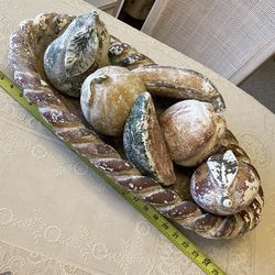 Unique Cement Fruit Bowl (heavy) Hand Crafted 