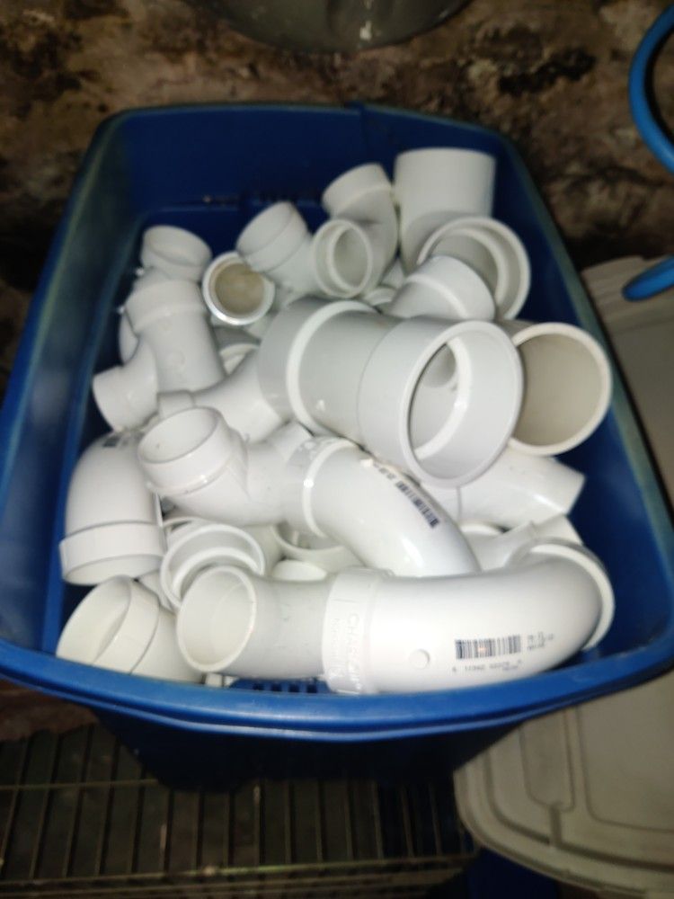 Enormous Collection Of Charlotte Pipes Drain Pipes PVC Pipes Elbows Etc.
