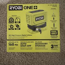 New: ONE+ 18V Cordless High Pressure Inflator (Tool Only) 