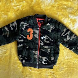 NEW Army Fatigue Varsity Style Bomber Jacket (Toddler Boy)