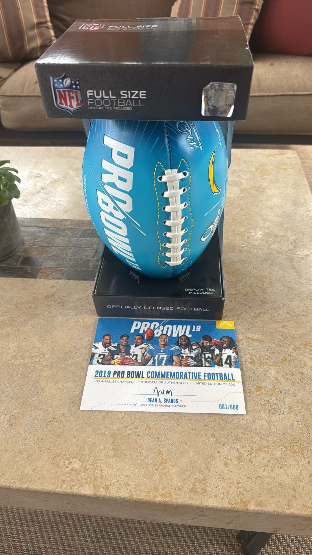Chargers 2019 ProBowl Football (Only 600 Made)