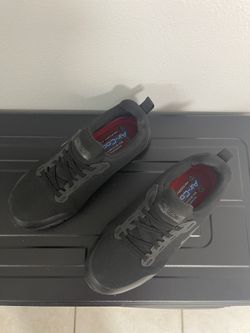 Skechers Work Slip-Resistant Alloy Toe Shoes – Black 