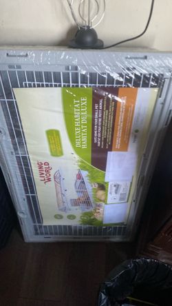 Small furry pet cage
