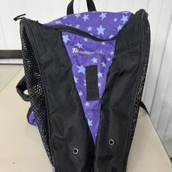 Transpack Skate Ski Backpack  Carrier Purple star Zip Ski Boot Bag Helmet Gear. READ Bag is generally in good condition with normal signs of usage. Th