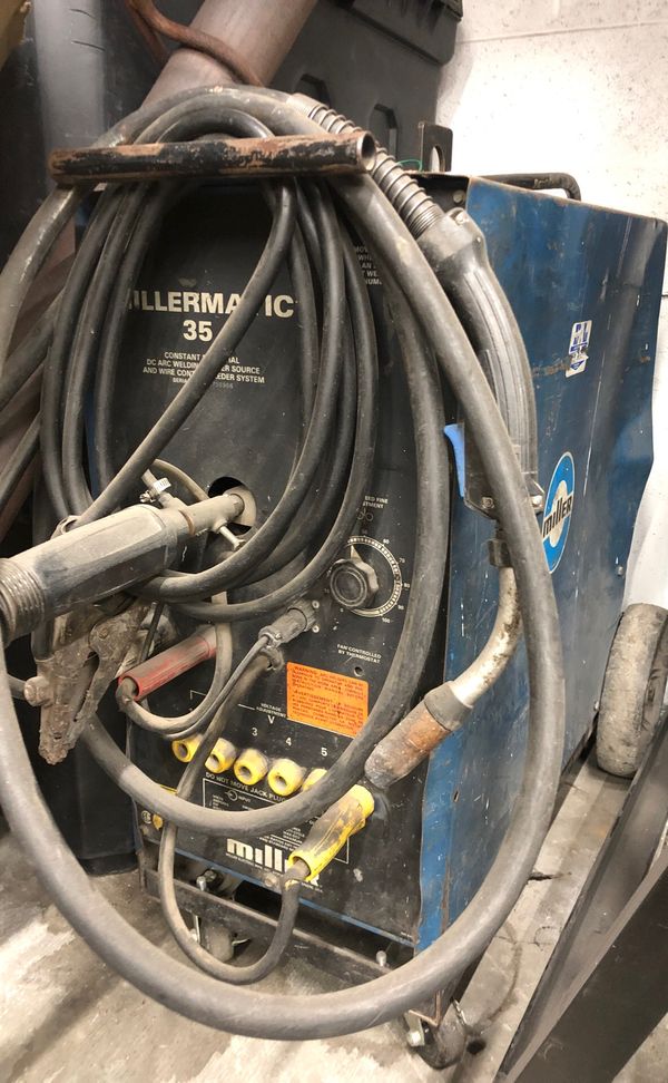 Millermatic 35 Welder 220v with MIG Gun, Wire, and Regulator for Sale