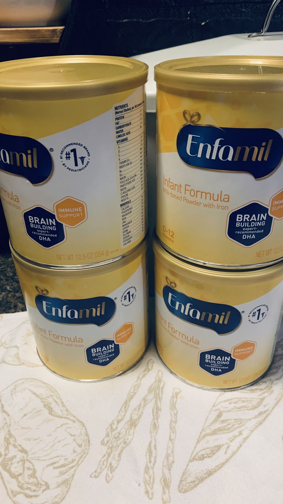4 Cans} Enfamil 12.5