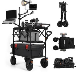 Brand New Foldable Video Production Camera Mobile Workstation Titanrig Cart, 440lb Load Capacity