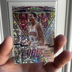 Panini Prizm Allen Iverson Fearless Disco Fast Break
