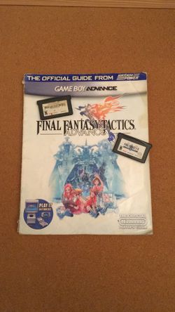 Final Fantasy gameboy advance 1, 2, Tactics with strategy Guide