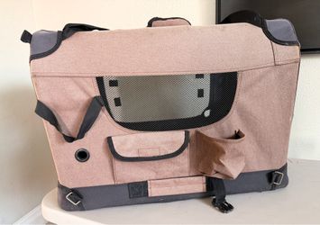 Veehoo Portable Foldable Dog Crate Pet Carrier Travel Kennel Soft-Sided