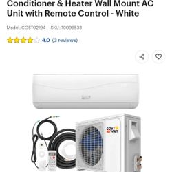 Costway - 9000 BTU Mini Split AC & Heater