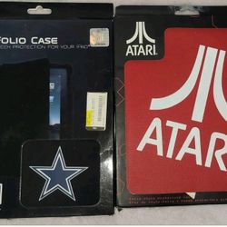 Lot Of 2 Ipad + Ipad,2 Protector Cases,Folio Case Sleek Protection,Atari Folio
