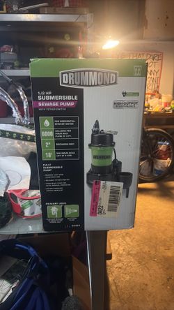1/2 submersible  sewage pump NIB
