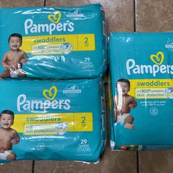 Pampers Swaddlers Size2 —3x29=87 $35