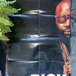 Rick ross Maybach empire poster used  Split in half  Poor condition